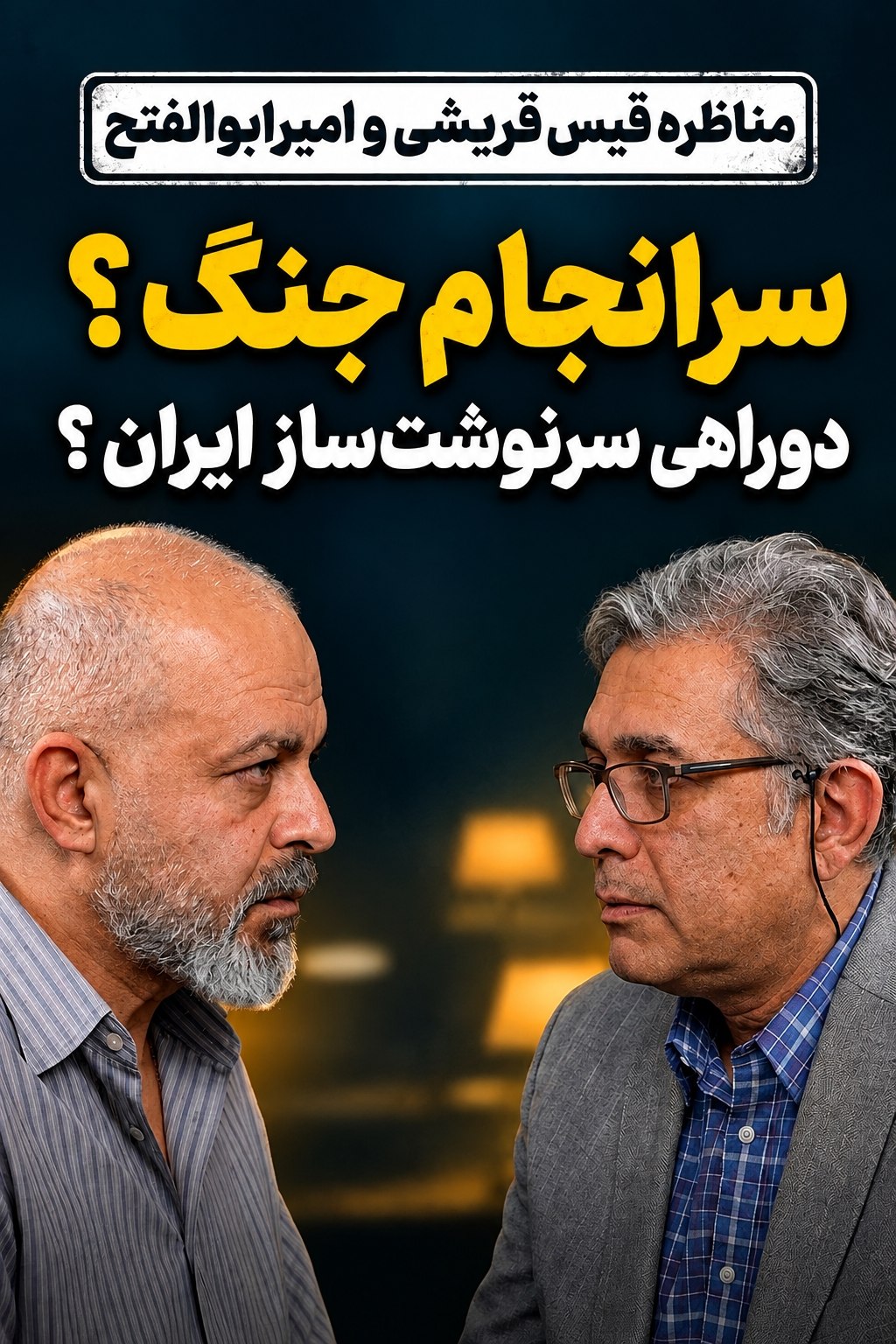 مناظره: سرانجام جنگ و دو راهی سرنوشت‌ساز ایران؟ قیس قریشی و امیرعلی ابوالفتح