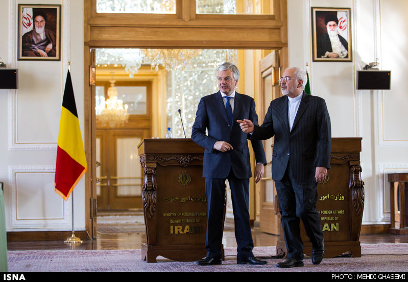 دیدار وزیر خارجه بلژیک با ظریف به روایت تصویر