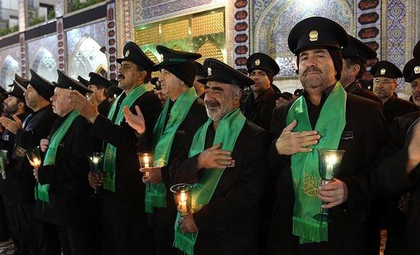تصاویر : مراسم خطبه خوانی شب عاشورا در حرم مطهر رضوی