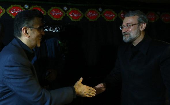 تصاویر : لاریجانی در عزاداری خانه مجیدی