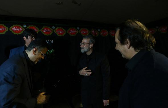 تصاویر : لاریجانی در عزاداری خانه مجیدی