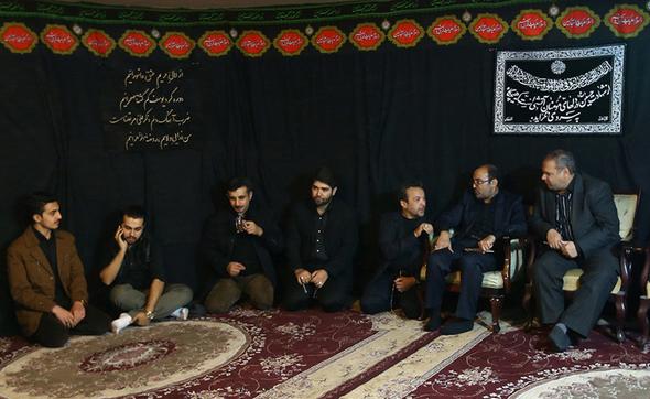 تصاویر : لاریجانی در عزاداری خانه مجیدی