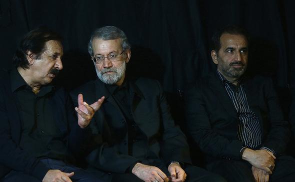 تصاویر : لاریجانی در عزاداری خانه مجیدی