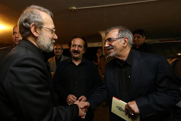 تصاویر : لاریجانی در عزاداری خانه مجیدی