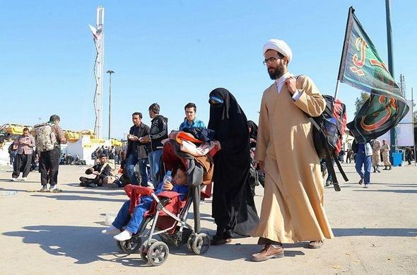 تصاویر : خروج زائران اربعین حسینی از مرز مهران