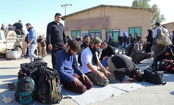 تصاویر : خروج زائران اربعین حسینی از مرز مهران