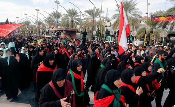 تصاویر :  عزاداری اربعین در کربلا