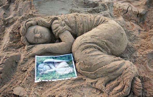 تصاویر : مسابقه مجسمه های شنی در کیش