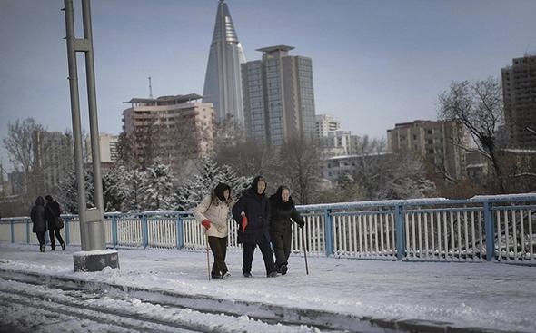 تصاویر : سرما در کره شمالی