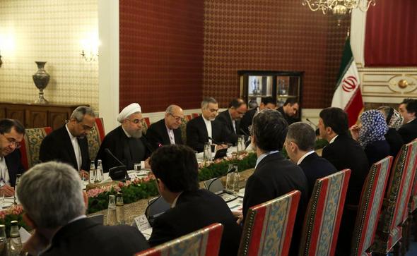 تصاویر : استقبال رسمی روحانی از نخست وزیر ایتالیا