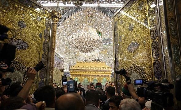تصاویر : رونمایی از ضریح جدید حرم حضرت ابوالفضل (ع)