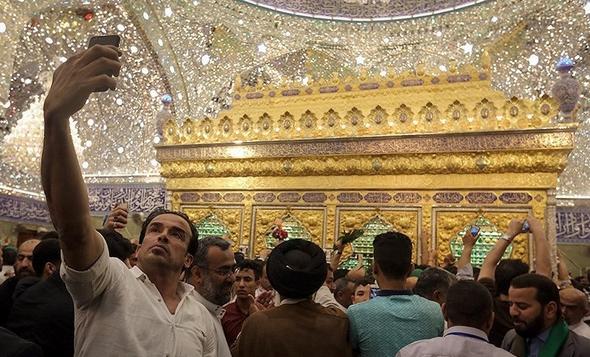 تصاویر : رونمایی از ضریح جدید حرم حضرت ابوالفضل (ع)