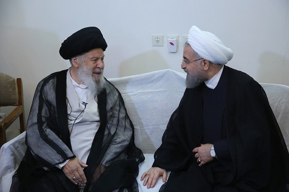 تصاویر : دیدار روحانی با مراجع قم