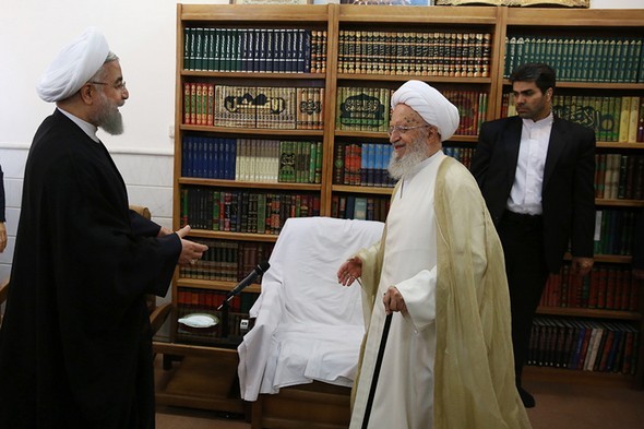 تصاویر : دیدار روحانی با مراجع قم