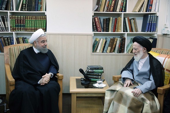 تصاویر : دیدار روحانی با مراجع قم