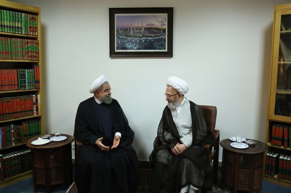 تصاویر : دیدار روحانی با مراجع قم