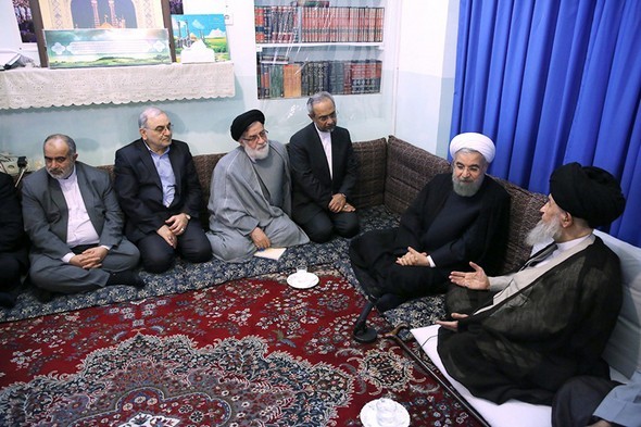 تصاویر : دیدار روحانی با مراجع قم
