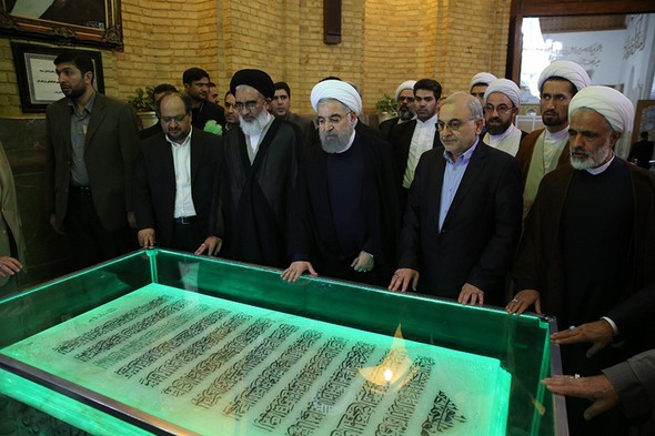 تصاویر : دیدار روحانی با مراجع قم