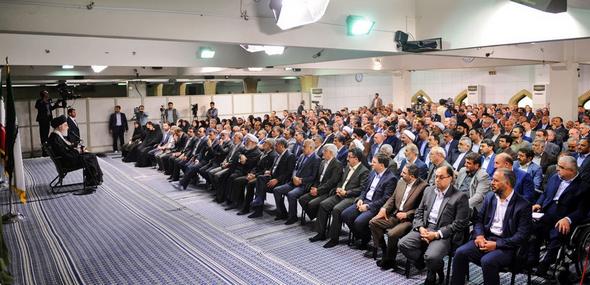 تصاویر : دیدار رئیس و نمایندگان مجلس با رهبر معظم انقلاب
