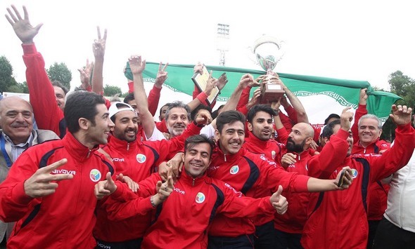تصاویر : قهرمانی فوتبال هنرمندان در مسابقات جهانی مسکو