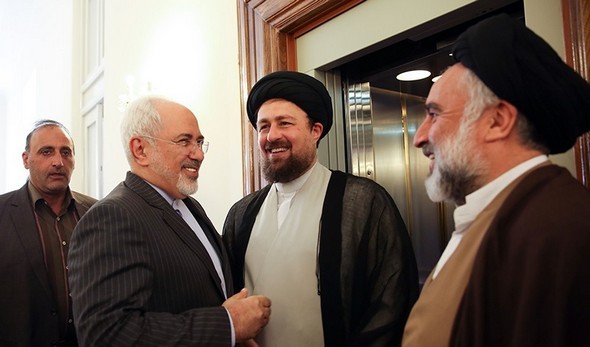 تصاویر : دیدار سید‌حسن‌خمینی از ظریف در وزارت خارجه