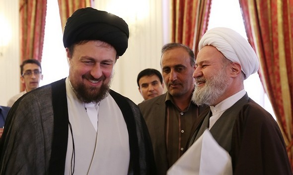 تصاویر : دیدار سید‌حسن‌خمینی از ظریف در وزارت خارجه