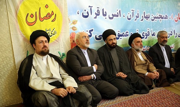 تصاویر : دیدار سید‌حسن‌خمینی از ظریف در وزارت خارجه