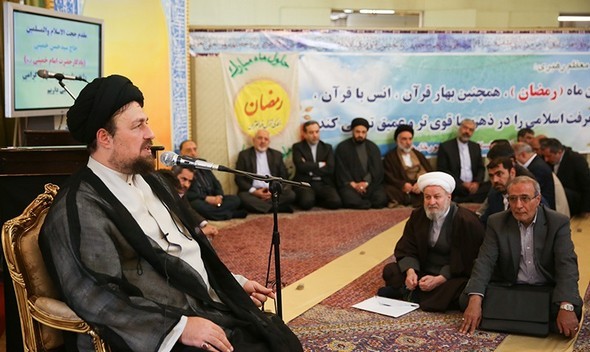 تصاویر : دیدار سید‌حسن‌خمینی از ظریف در وزارت خارجه