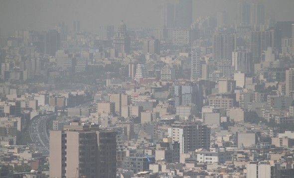 تصاویر : تهران در غبار