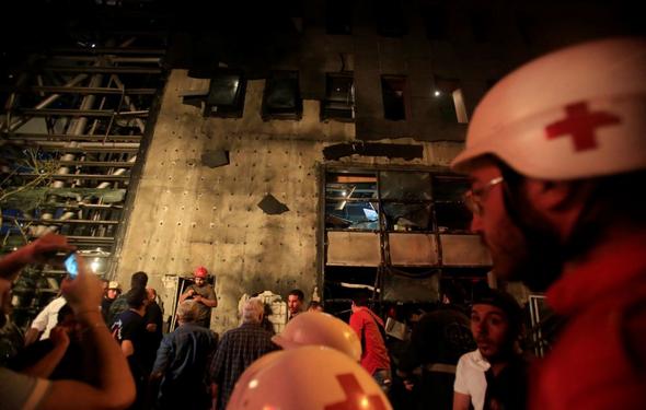 تصاویر : انفجار بمب در بیروت‎
