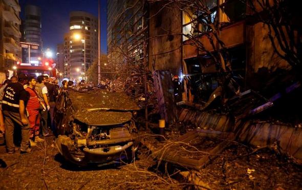 تصاویر : انفجار بمب در بیروت‎