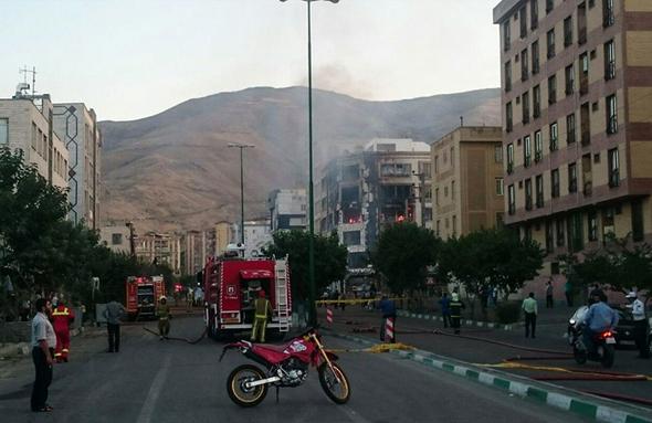 تصاویر : انفجار مهیب گاز در غرب تهران