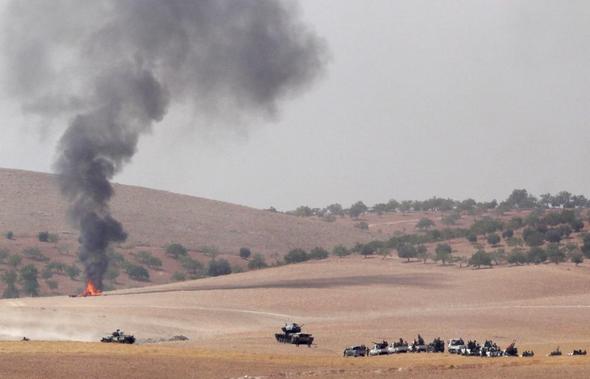 تصاویر : ورود تانک‌های ترکیه به خاک سوریه