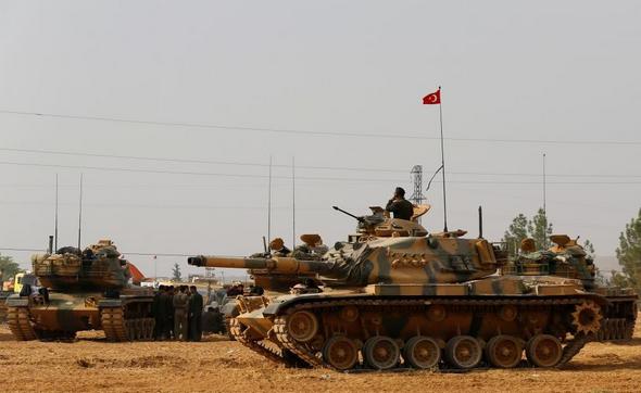 تصاویر : ورود تانک‌های ترکیه به خاک سوریه