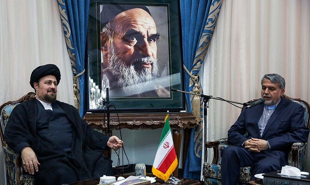 تصاویر : دیدار وزیر ارشاد با سید حسن خمینی