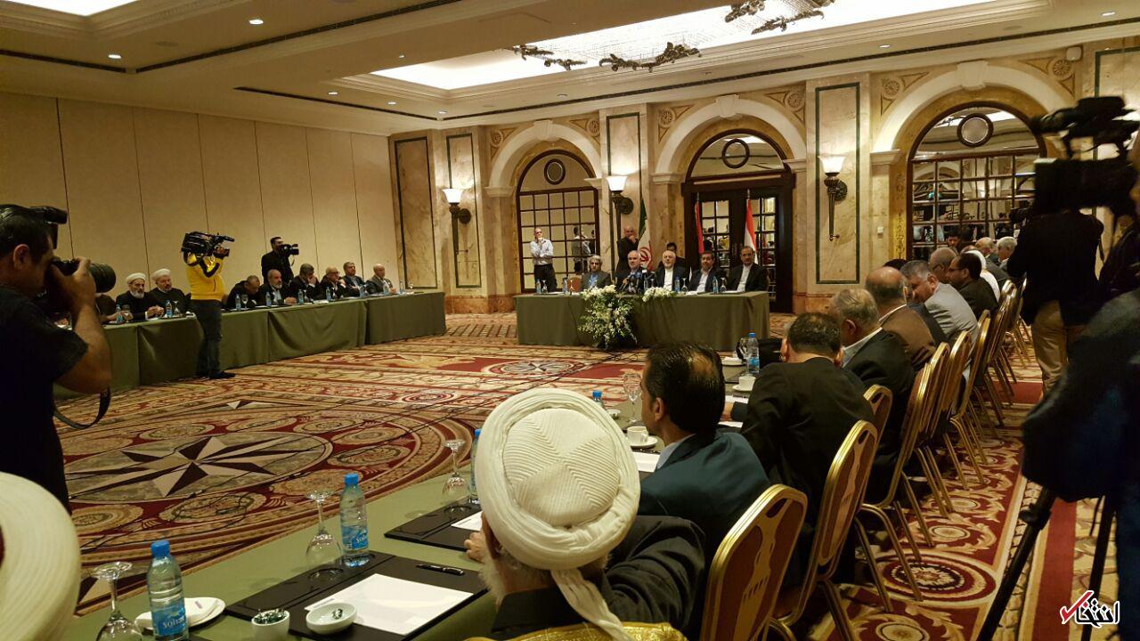 نشست ظریف با رهبران گروه‌های مقاومت فلسطینی در لبنان