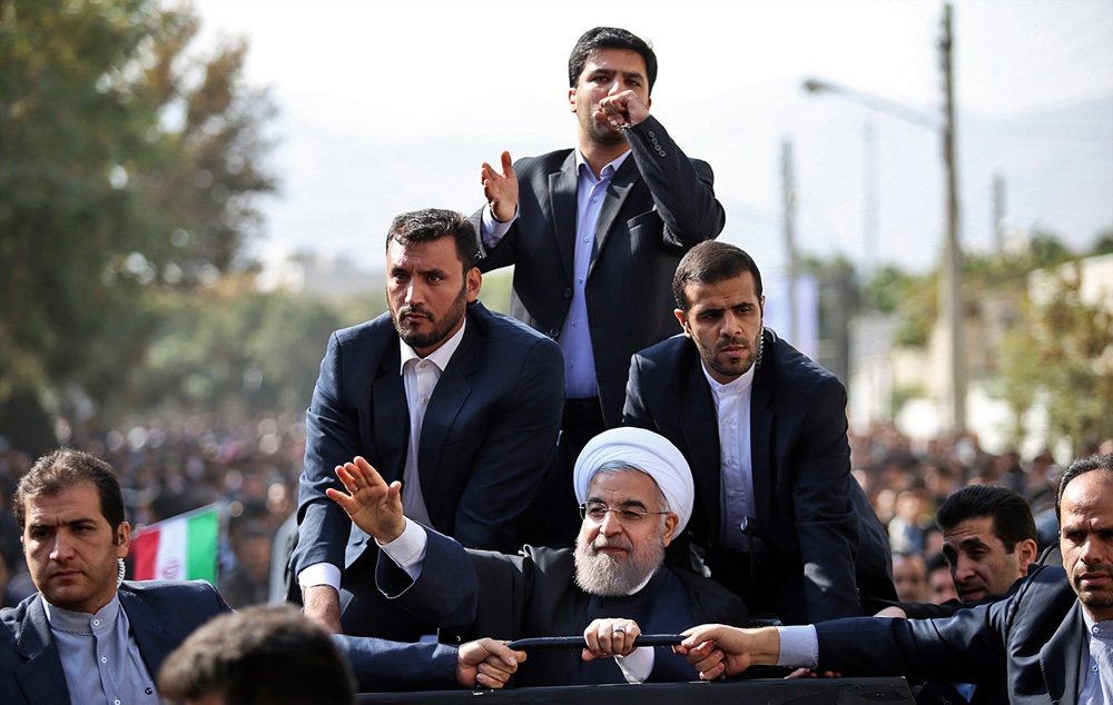 تصاویر : استقبال از روحانی در اراک