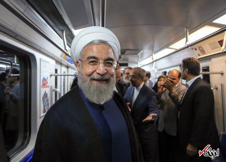 روحانی با مترو به البرز سفر کرد+ عکس