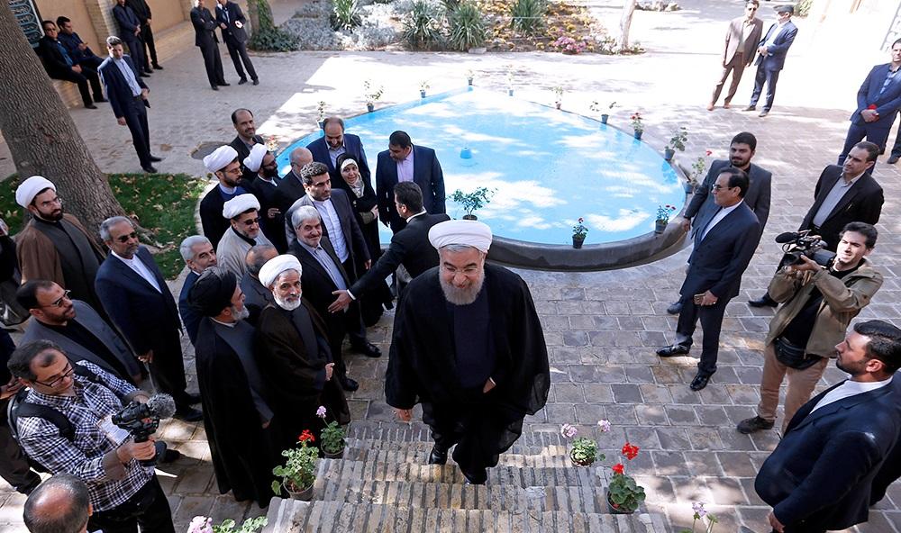 تصاویر : حضور روحانی در بیت امام خمینی (ره)