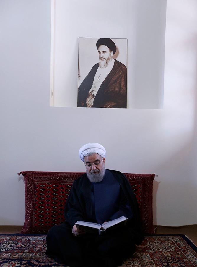 تصاویر : حضور روحانی در بیت امام خمینی (ره)