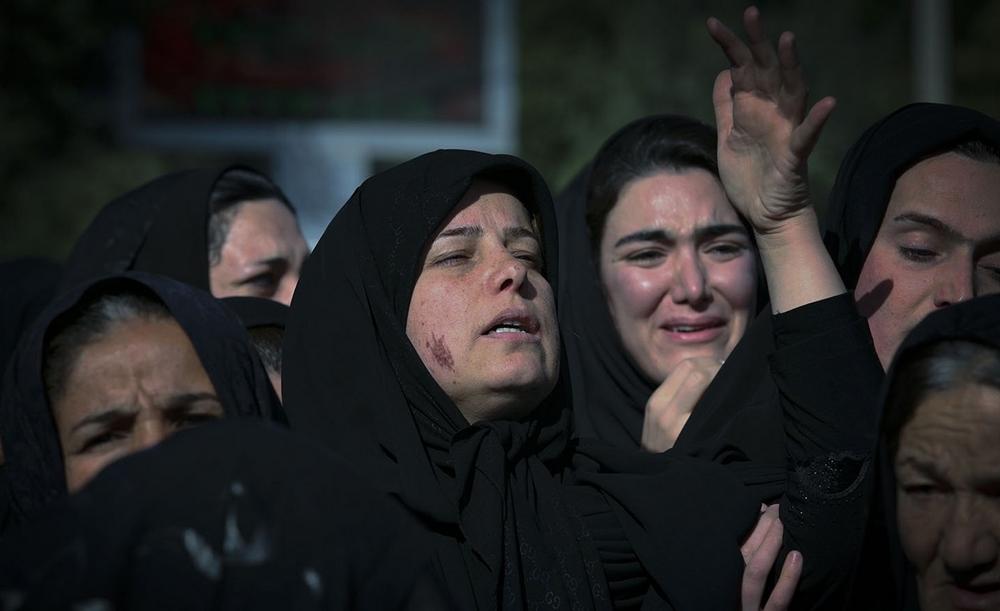 تصاویر : تشییع شهدای حادثه تروریستی کرکوک در ماسال و ازنا