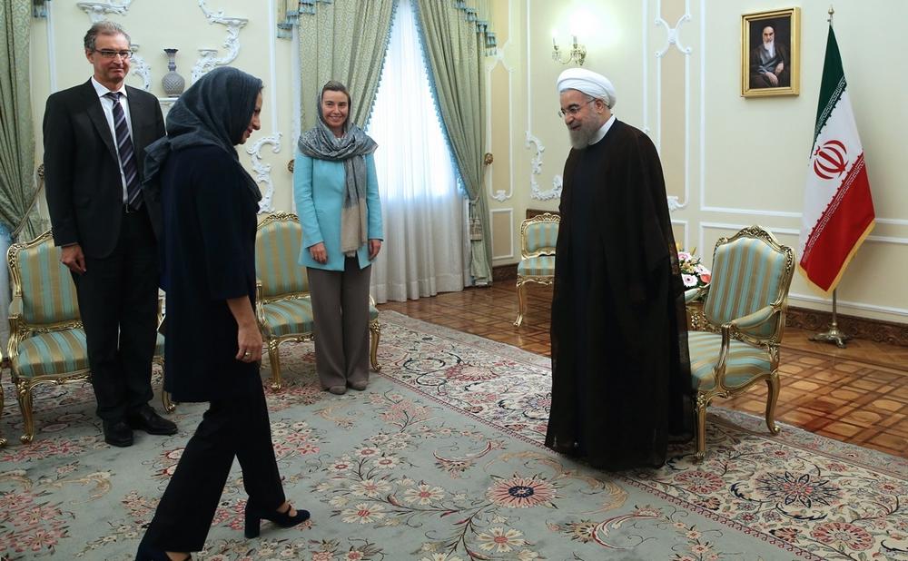 تصاویر : دیدار موگرینی با روحانی و ظریف در تهران