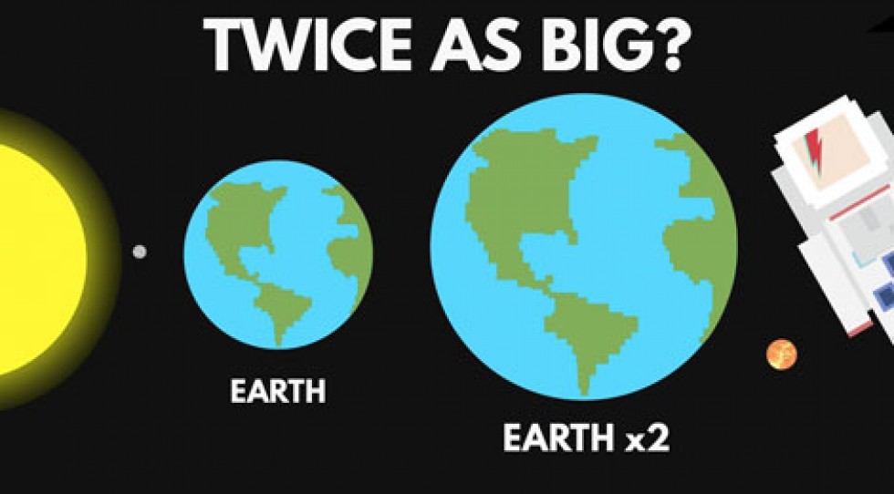 فیلم/اگر زمین دو برابر بزرگتر بود چه اتفاقی می افتاد