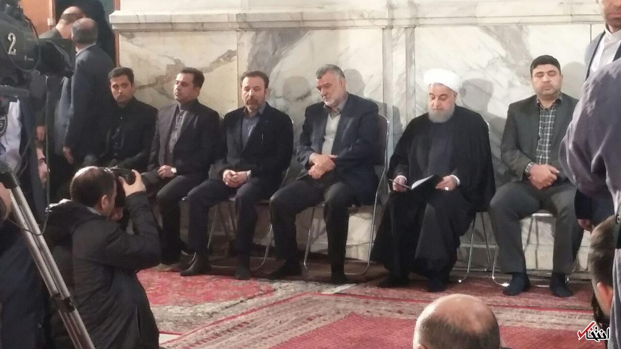 حضور روحانی در مراسم سالگرد درگذشت آیت&zwnj;الله هاشمی&zwnj;