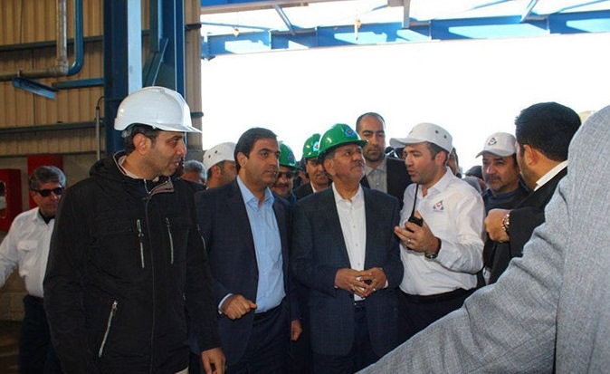 افتتاح یک طرح بزرگ صنعتی با مشارکت بانک ملی