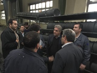مدیر عامل خودروسازی از کیان تایر بازدید کرد