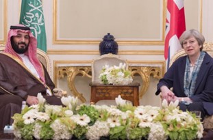 لندن: &laquo;ترزا می&raquo; و &laquo;بن&zwnj;سلمان&raquo; درباره اهمیت مقابله با &laquo;دخالت&zwnj;های ایران&raquo; توافق کردند