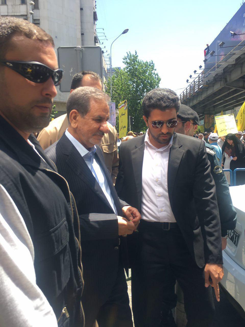 عکس/ جهانگیری در راهپیمایی روز قدس