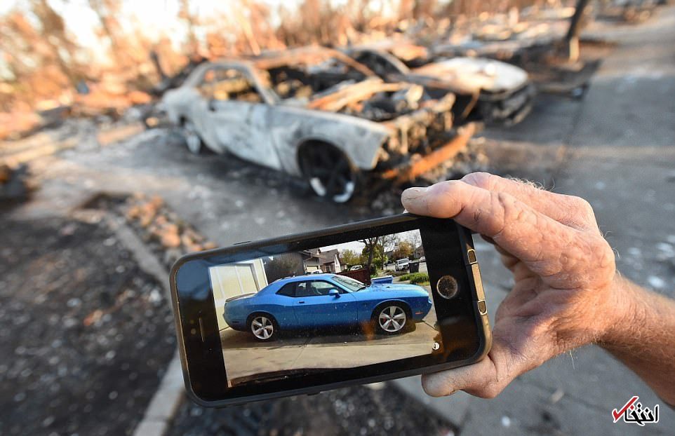 عکس/ خودروهای  در فاجعه بارترین آتش سوزی کالیفرنیا
