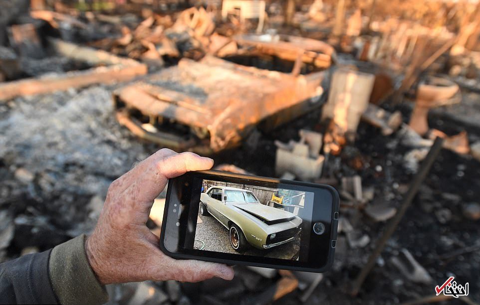 عکس/ خودروهای  در فاجعه بارترین آتش سوزی کالیفرنیا